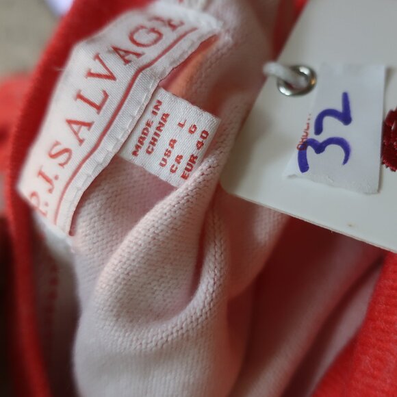 NWT Womens P. J Salvage Red, White Hearts Sweater L - Picture 6 of 6